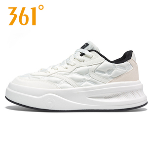 361度运动鞋女鞋2025秋季新款轻便减震休闲鞋厚度增高板鞋女6607