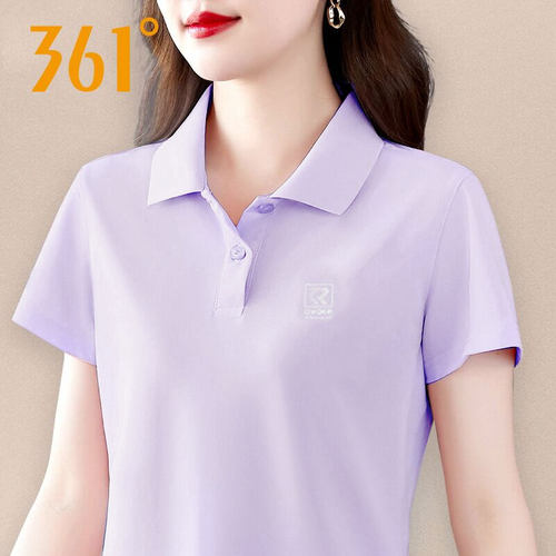 361翻领运动t恤女polo衫