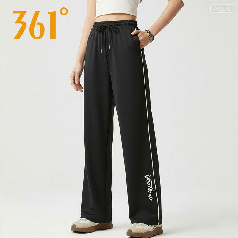361运动裤女2026年秋秋季新款针织休闲裤宽松舒适长裤562539052B