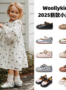 woollykids小羊沃利2025春季新款小童真皮学步小皮鞋女童公主鞋