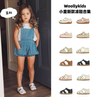 Woollykids小羊沃利宝宝真皮凉鞋魔术贴学步鞋男女童防滑稳步鞋