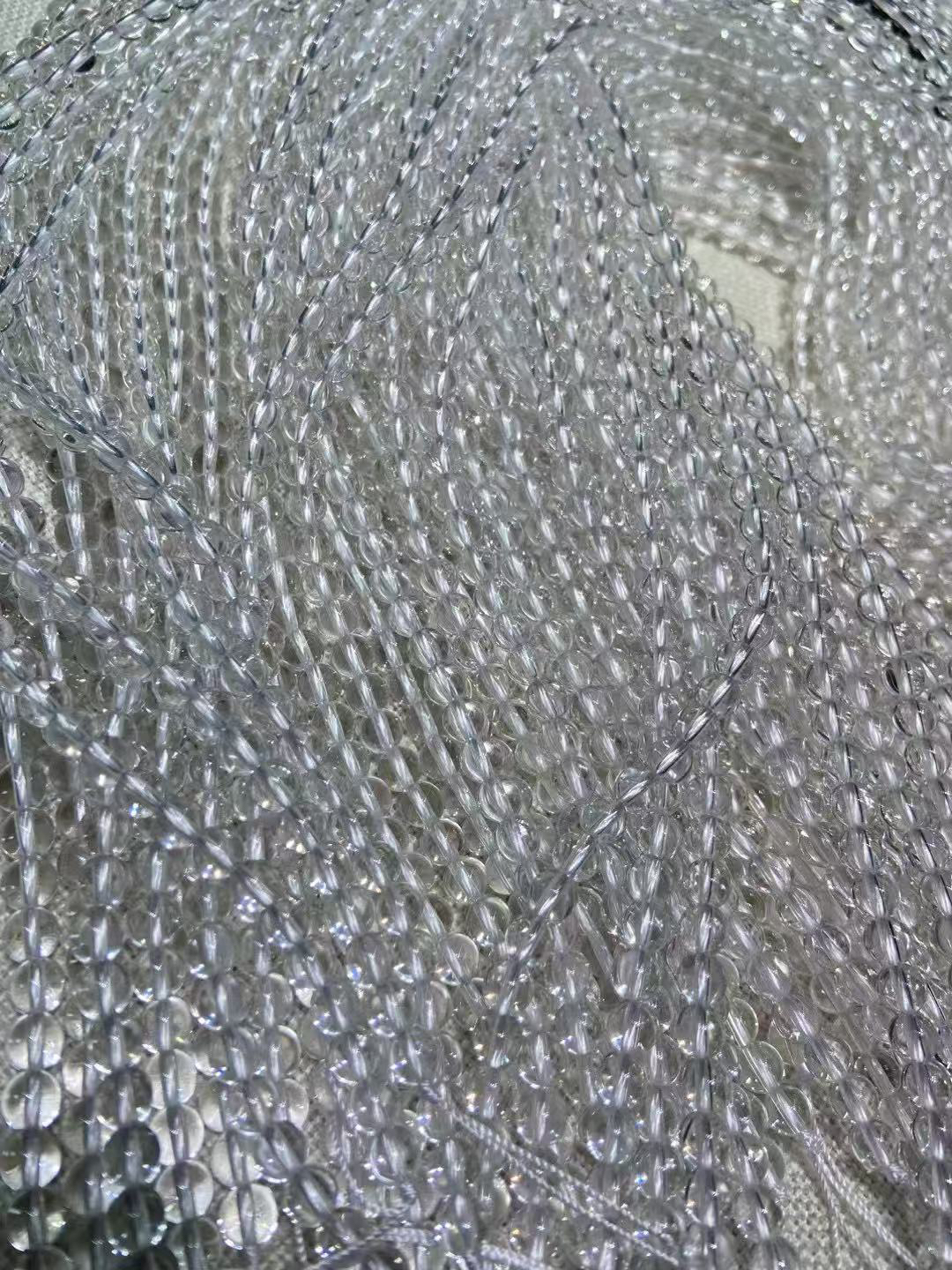 净体白水晶流行首饰 DIY首选配珠