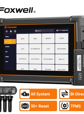 FOXWELL NT809TS OBD2 扫描仪诊断工具 TPMS编程匹配 30+重置服务