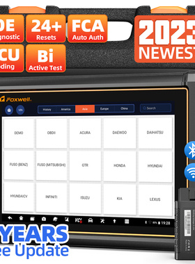 FOXWELL NT909汽车全系统诊断工具 新能源汽车检测仪 OBDII读码卡