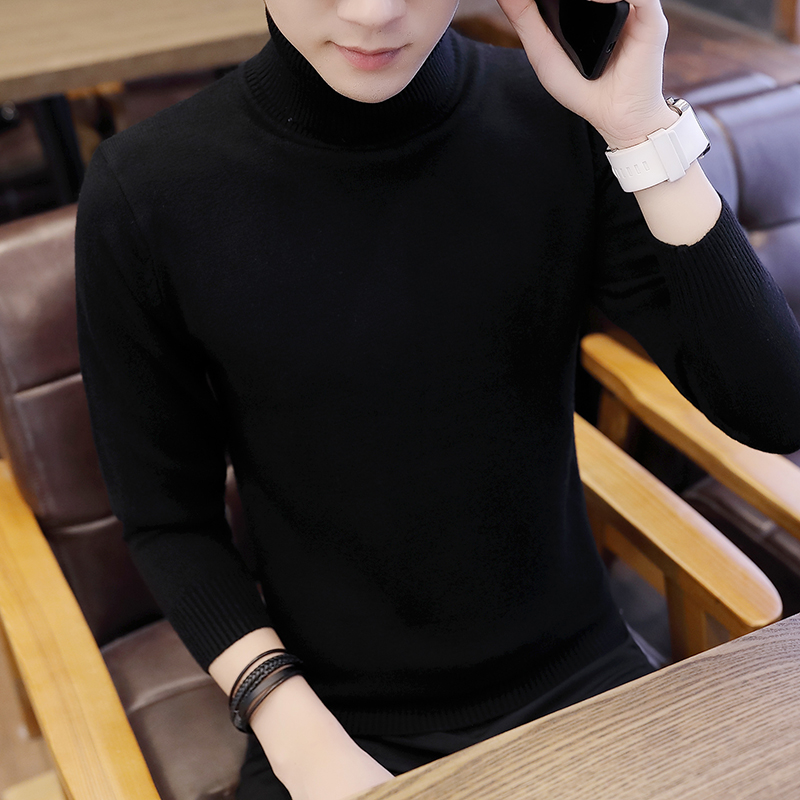 Pure board high neck sweater men's Pullover autumn and winter fashion high neck sweater