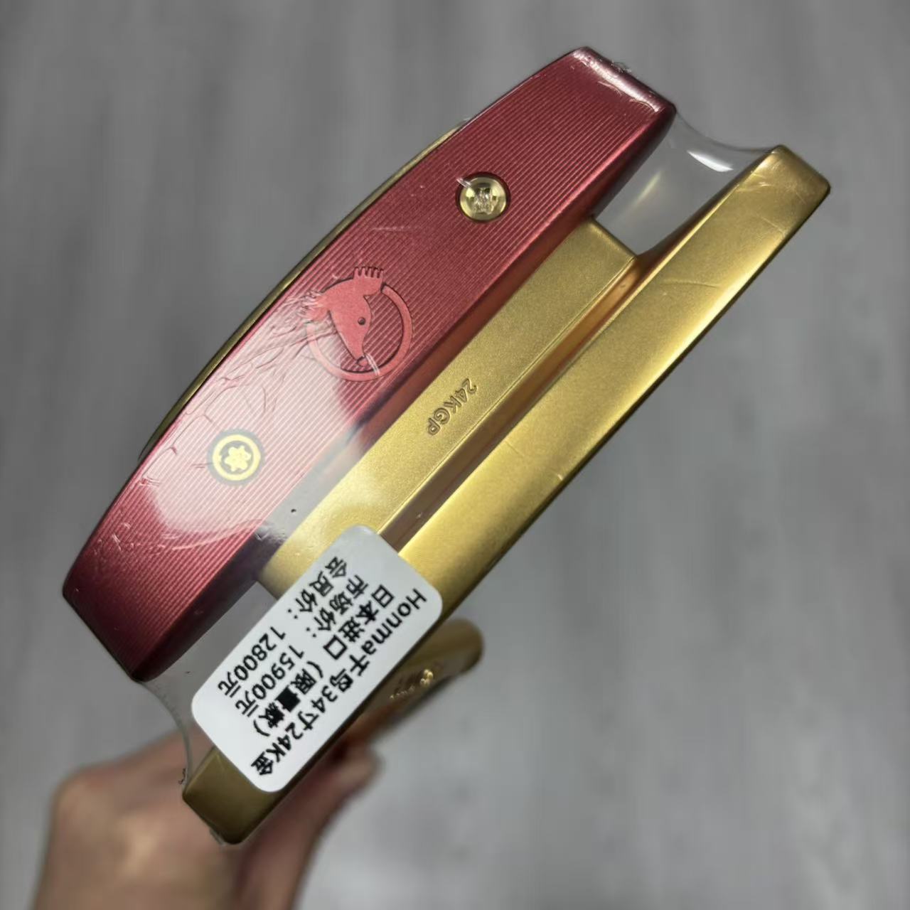 高尔夫球杆 正品全新红马SAKATA LAB千鸟系列推杆礼盒款24K 34寸