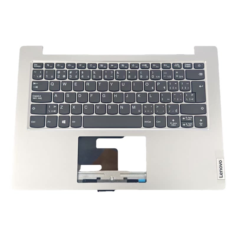 适用联想 Slim 1-14AST-05 C壳键盘 加拿大法语 铂金灰5CB0W43926