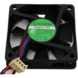 12V 1.1W 6015 原装 磁悬浮 KDE1206PHV2 6cm 静音风扇风机 SUNON