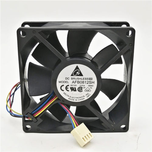 AFB0812SH 12V 0.51A 8CM 8025 大风量4线PWM机箱散热风扇
