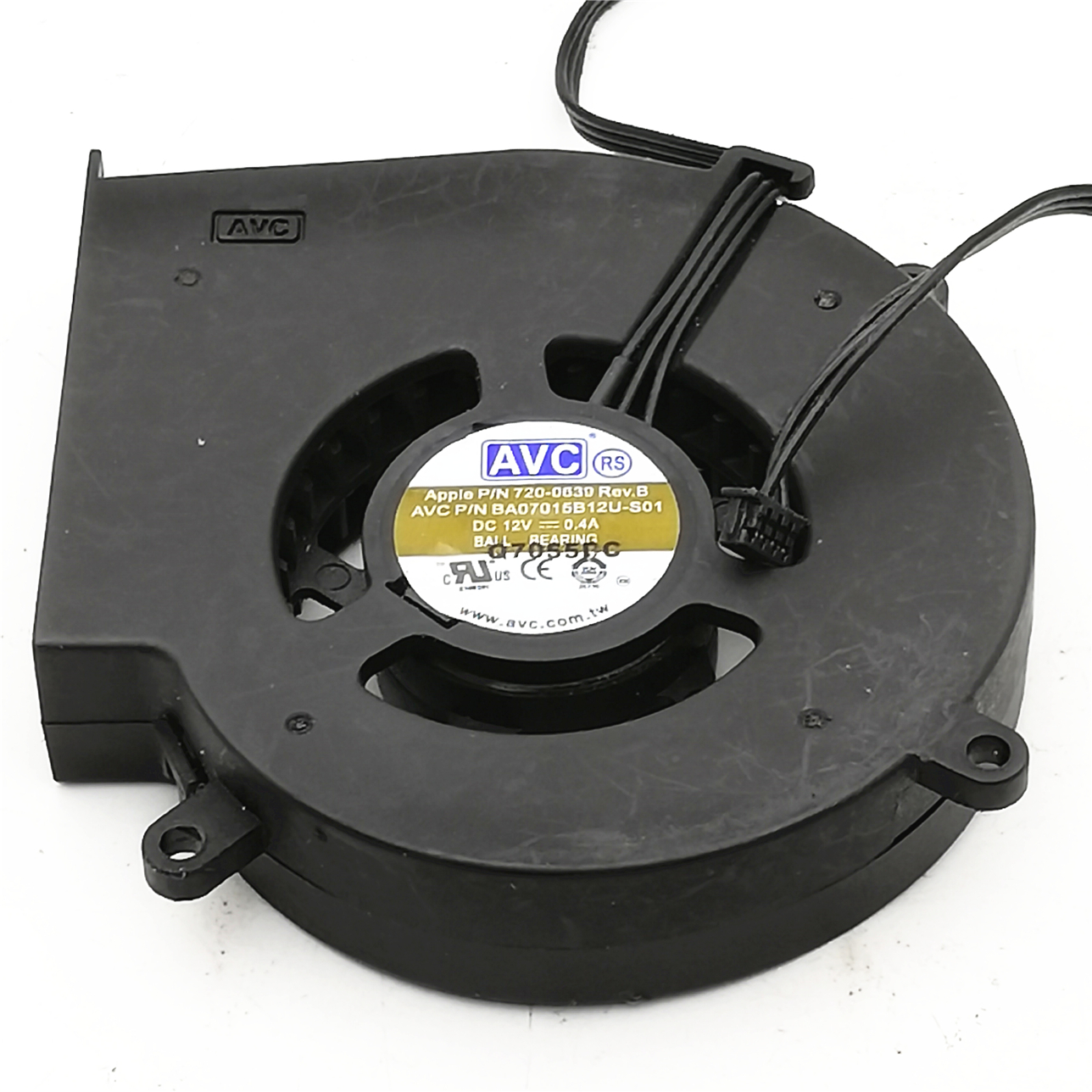 原装 AVC BA07015B12U-S01 12V 7015 Apple P/N 720-063 涡轮风扇