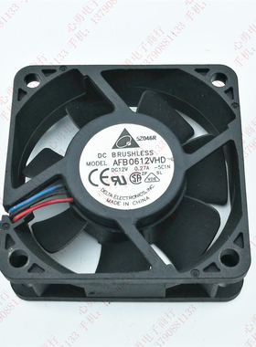 原装 台达 AFB0612VHD 12V 0.27A 6020 6CM 3线 机箱电源散热风扇