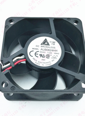 原装 AUB0624HH 6cm 6025 24V 0.22A 变频器 工控机散热风扇