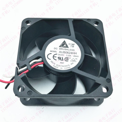 原装 AUB0624HH 6cm 6025 24V 0.22A 变频器 工控机散热风扇