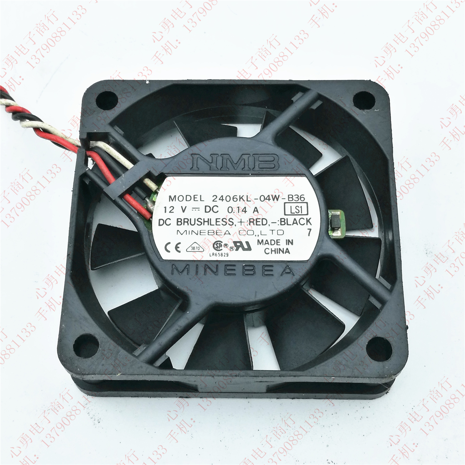 原装 NMB 2406KL-04W-B36 12V 0.14A 6015 6CM 设备 电源散热风扇