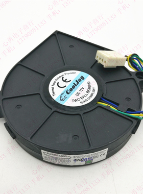 EVERFLOW B127515BU 12V 0.80A 7.5cm 3线 电脑 涡轮抽风 CPU风扇