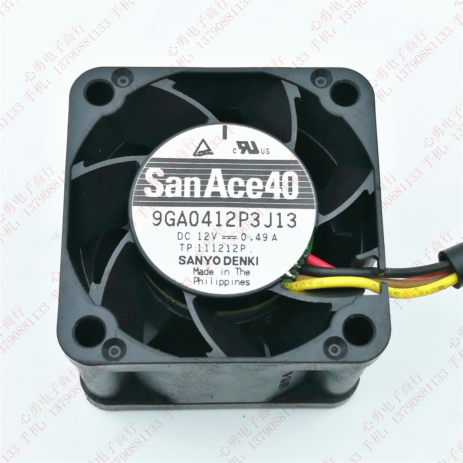 原装 三洋 9GA0412P3J13 4028 12V 0.49A 4cm 服务器电源散热风扇