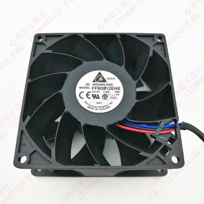 原装  FFB0912EHE 9038 12V 1.50A 9CM 暴力大风量双滚珠风扇