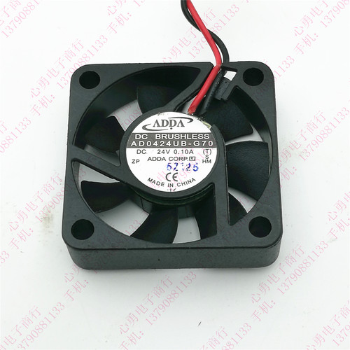 原装 ADDA AD0424UB-G70 4010 4CM 24V 0.10A 2线 双滚珠散热风扇