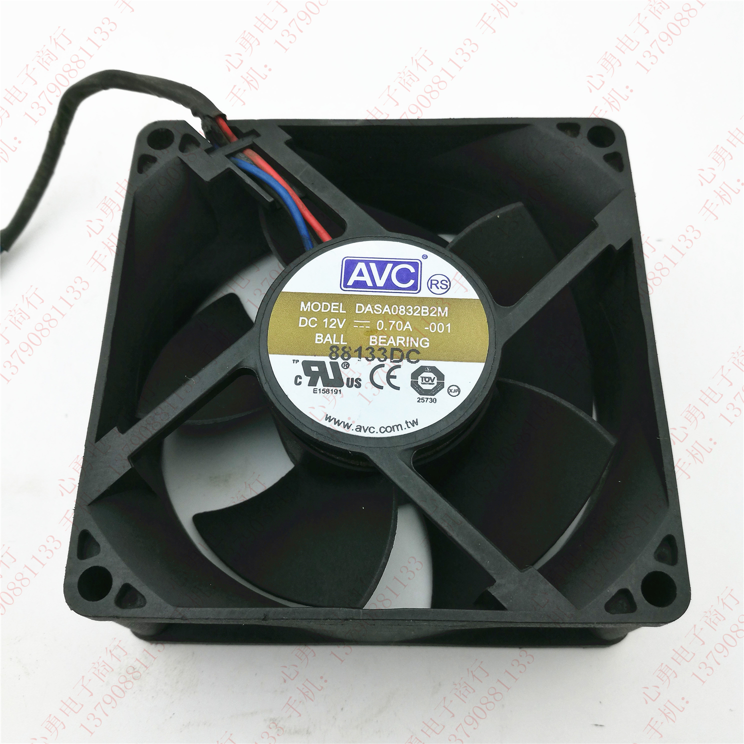 原装 AVC DASA0832B2M 12V 0.7A 8032 8CM 大风量 服务器散热风扇