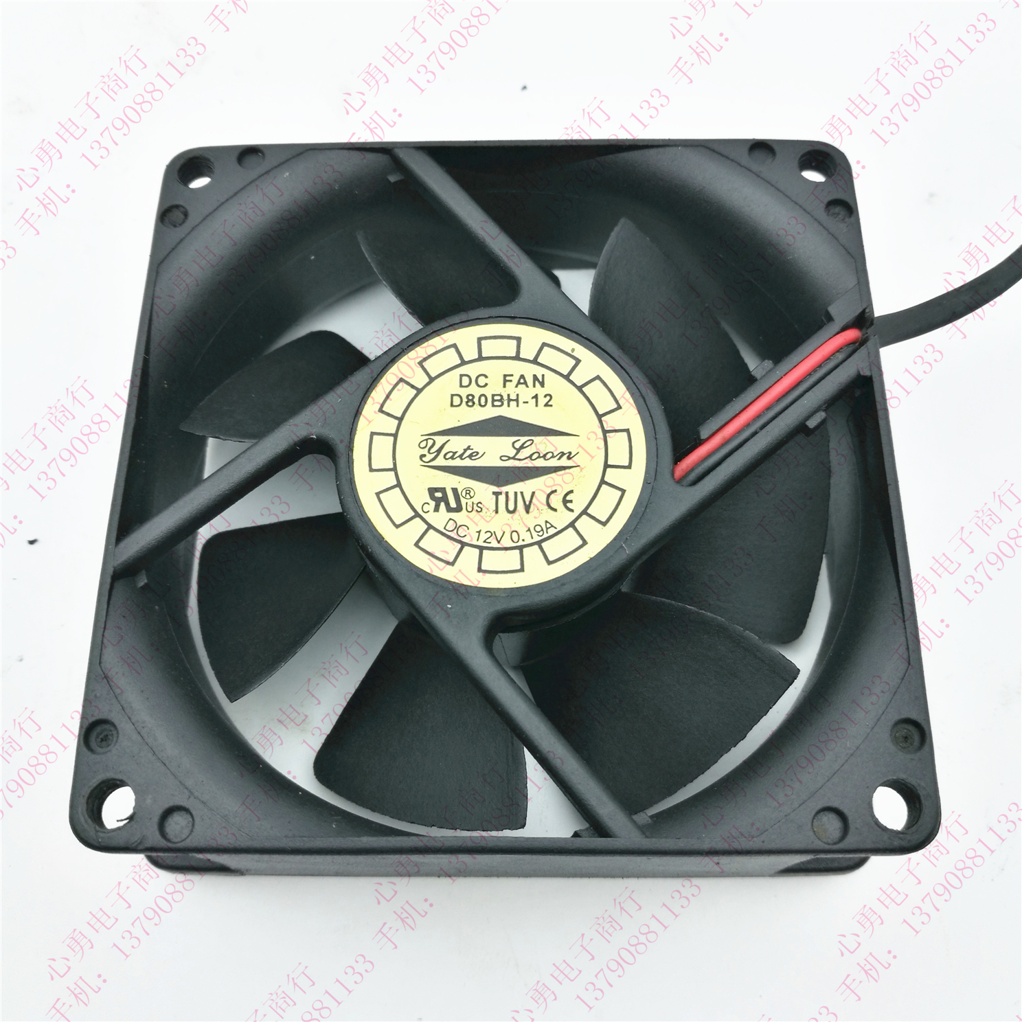 台湾悦伦/YaLn Fan D80BH-12 12V 0.19A 8025 电源 机箱散热风扇