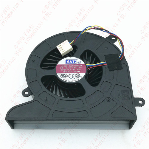 原装AVC BAZA1125R2U P001 12V 0.8A 4线 戴尔一体机CPU 散热风扇