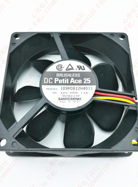 原装 三洋 109R0812H4011 12V 0.13A 8025 电源设备机箱散热风扇
