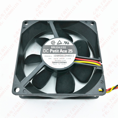 原装 三洋 109R0812H4011 12V 0.13A 8025 电源设备机箱散热风扇