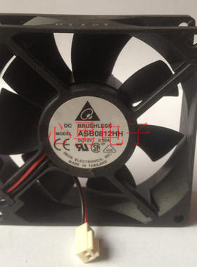 原装正品Delta/台达散热风扇ASB0812HH DC12V 0.3A 2线 8025