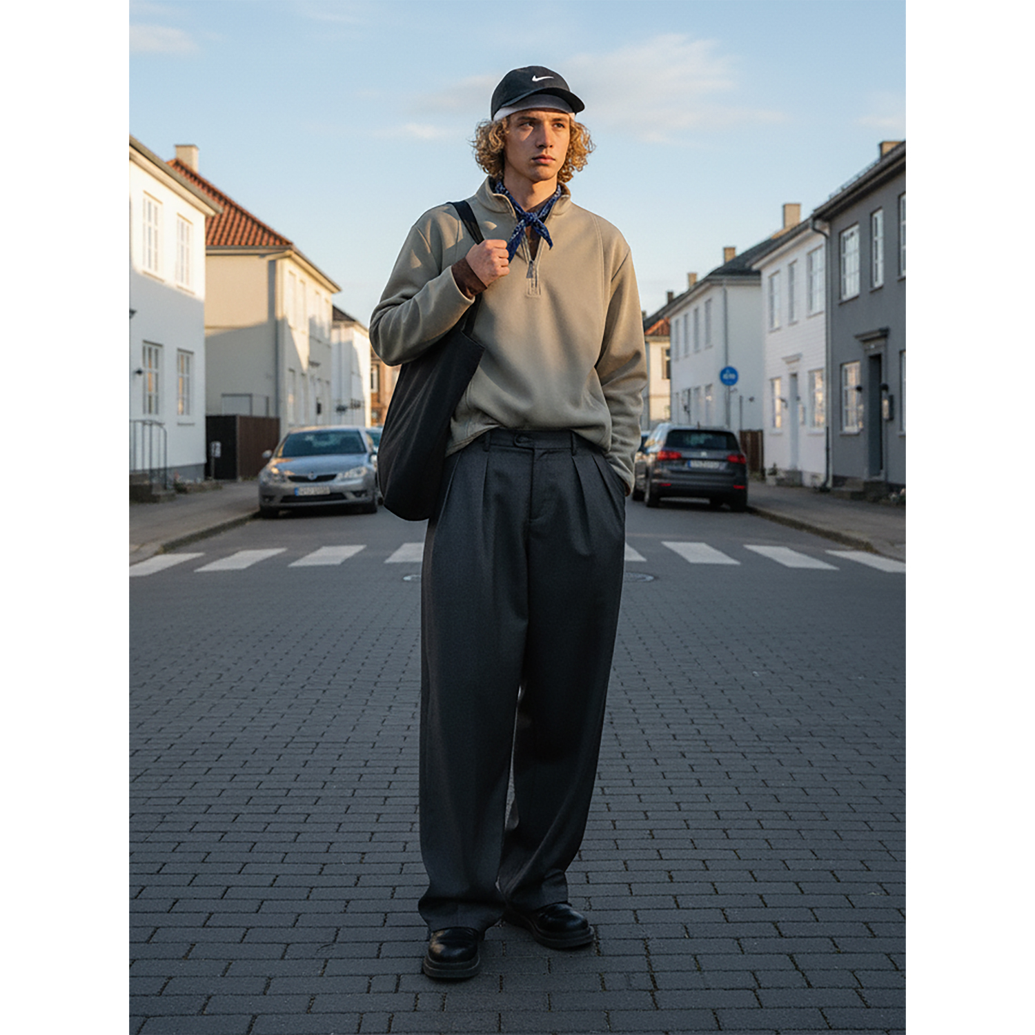 运动休闲立领卫衣半拉链长袖