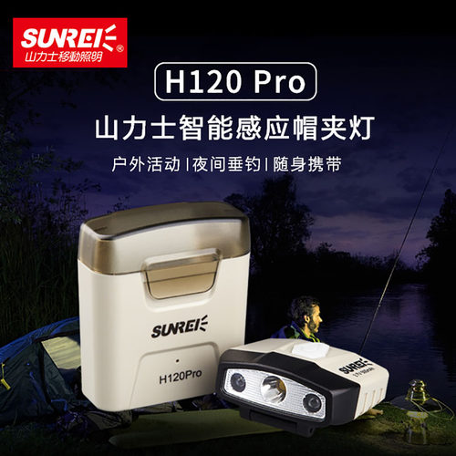 山力士h120pro感应智能轻巧头灯