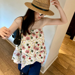 heidy海蒂 刺绣抹胸吊带上衣 春夏新品