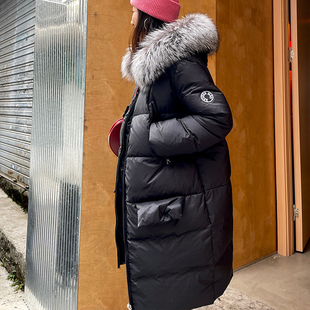 heidy海蒂 羽绒服 双色进口银蓝狐狸毛领加厚羽绒服女90白鹅绒冬季