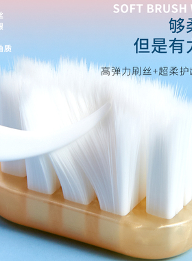 三笑可洁可净约8800根超软毛月子牙刷成人款小头牙刷C1601A软毛