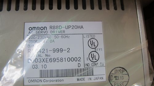 190-全新 欧姆龙伺服驱动器 R88D-UP20HA 750W