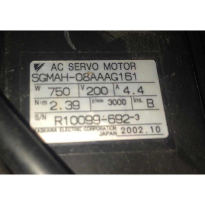 首单优惠-SGMAH-08AAAG161 二手安川电机带1:5减速机