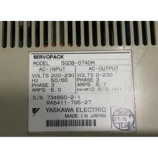 07ADM 二手安川驱动器 SGDB 首单优惠