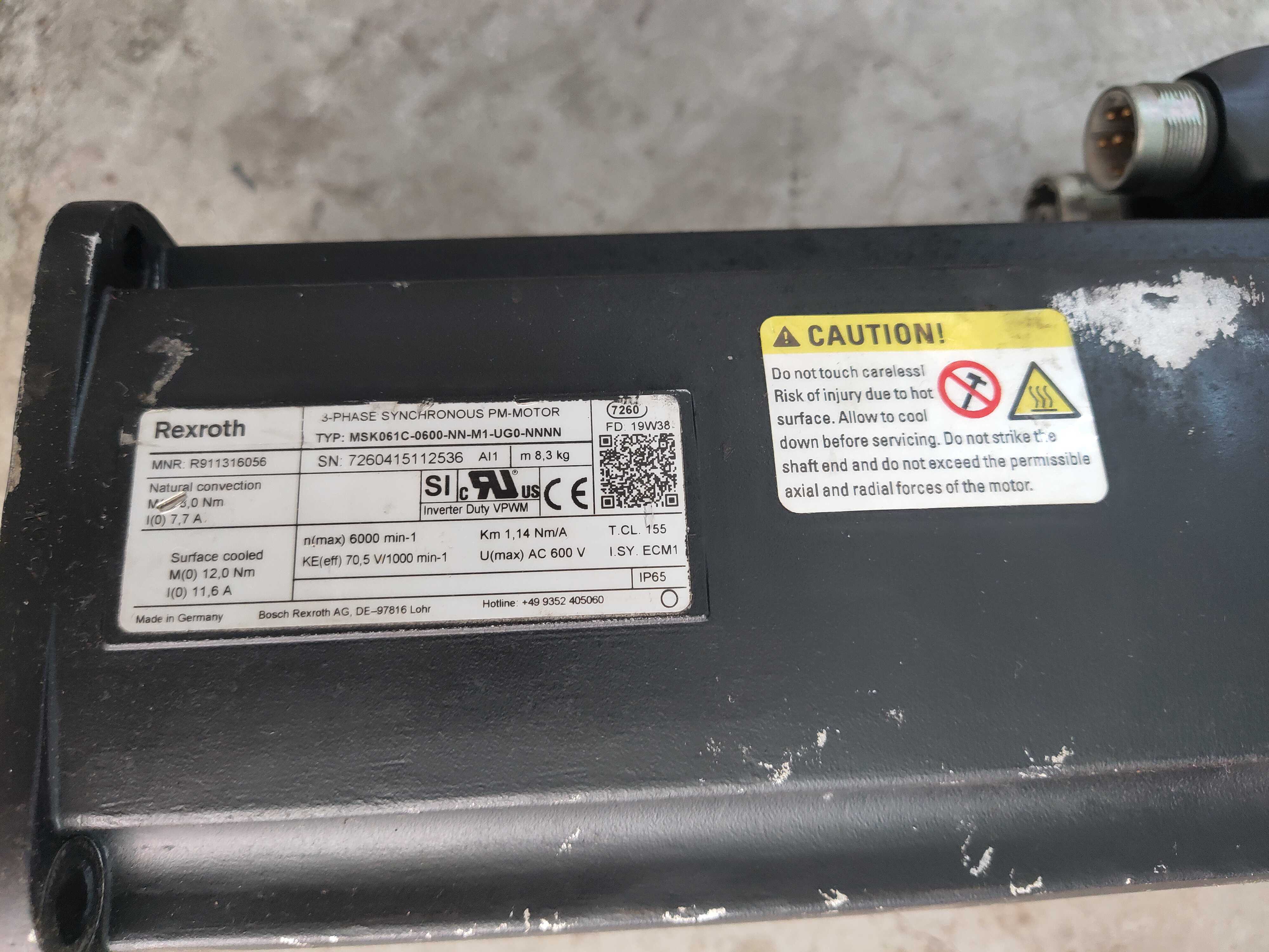 161-力士乐电机MSK061C-0600-NN-M1-UG0-NNNN维修