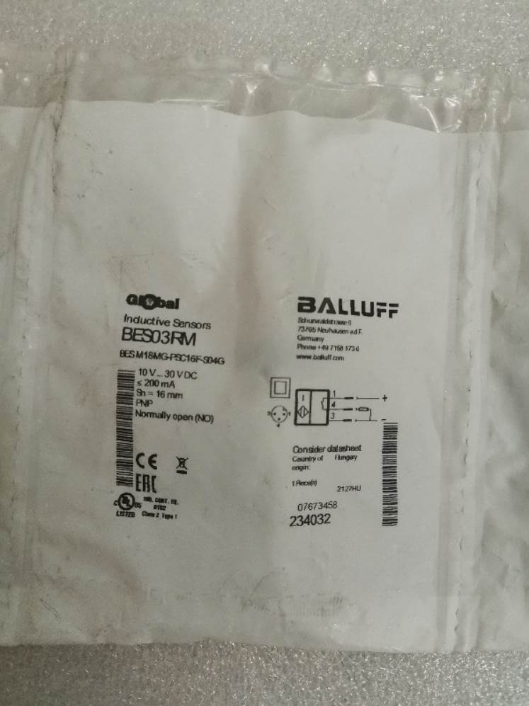 188-全新原装BALLUFF巴鲁夫 BES03RM BES M18MG-PSC16F-S04G 现货