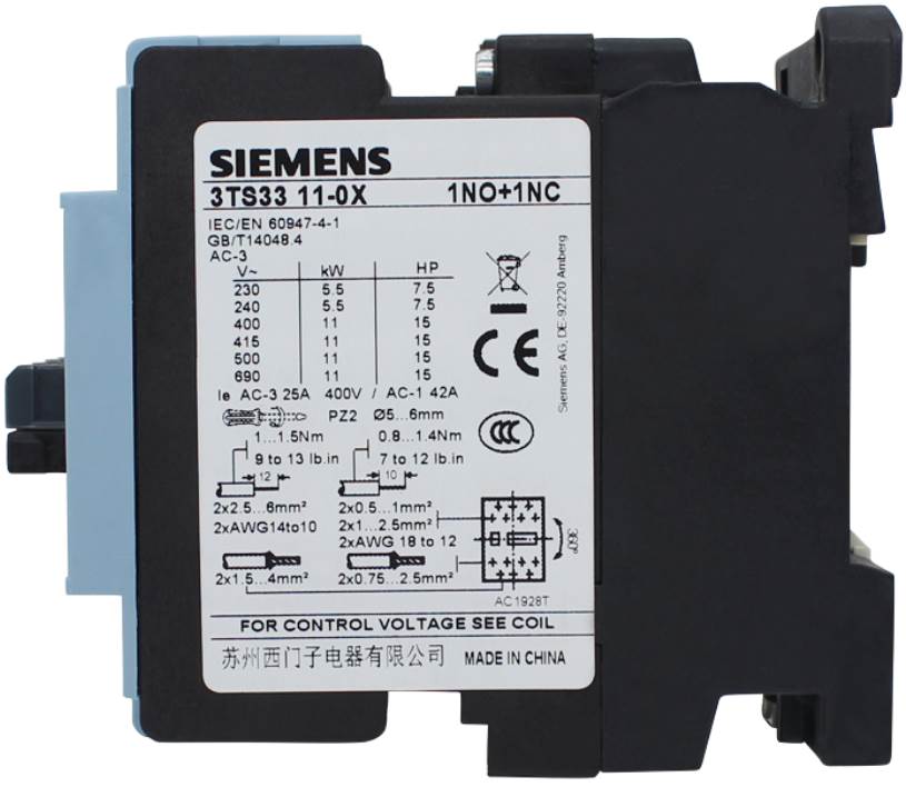 188-全新正品西门子 3TS3311交流接触器 3TS33 11-0XM0 110V220V3