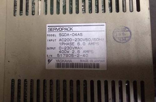 190-SGDA-04AS 二手安川驱动器
