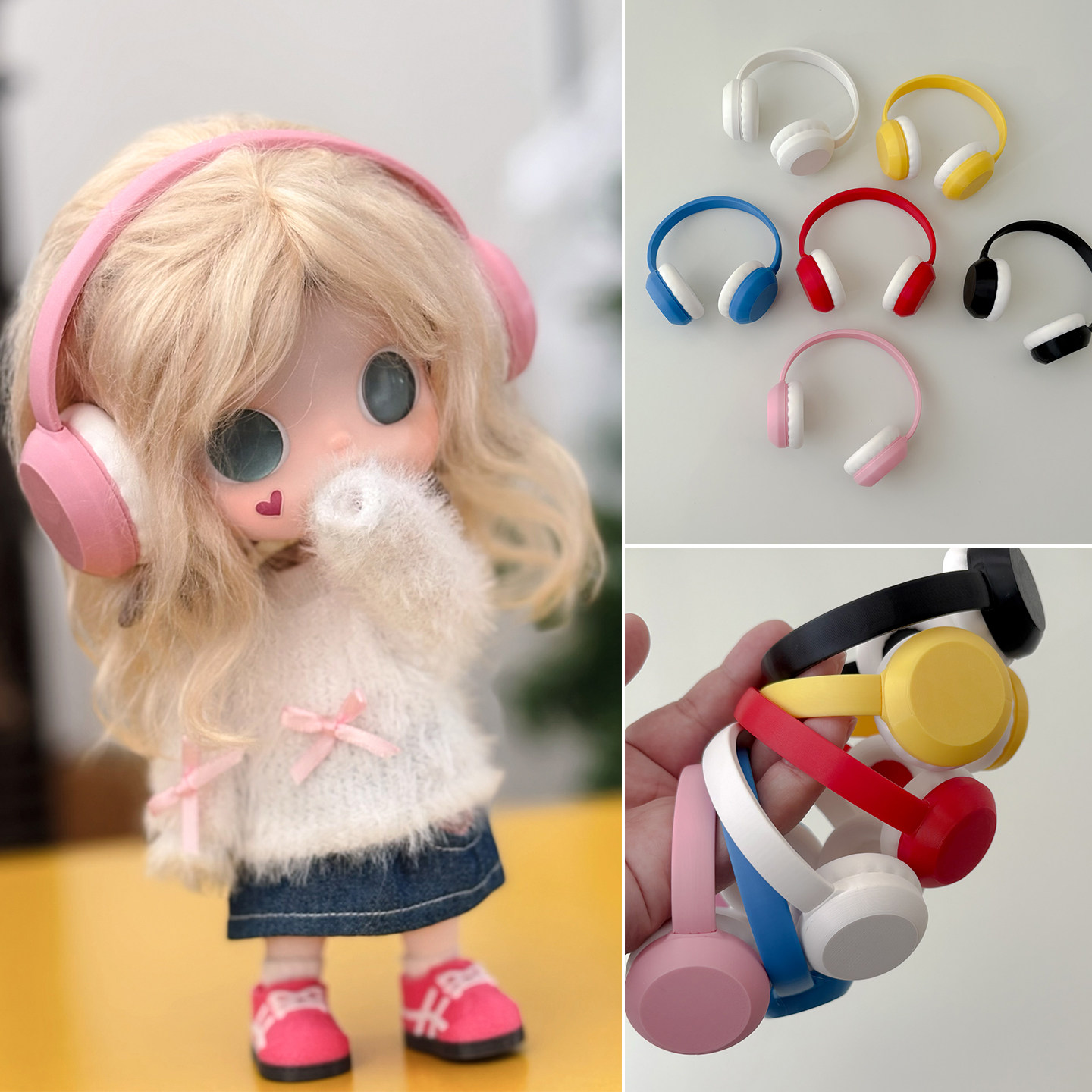 适合向往之处Zsiga嘎子姐hacipupu的耳机娃娃头戴式配饰百搭神器,模玩/动漫/周边/娃圈三坑/桌游,潮玩娃衣,淘宝优惠券,粉丝福利购,淘宝优惠卷