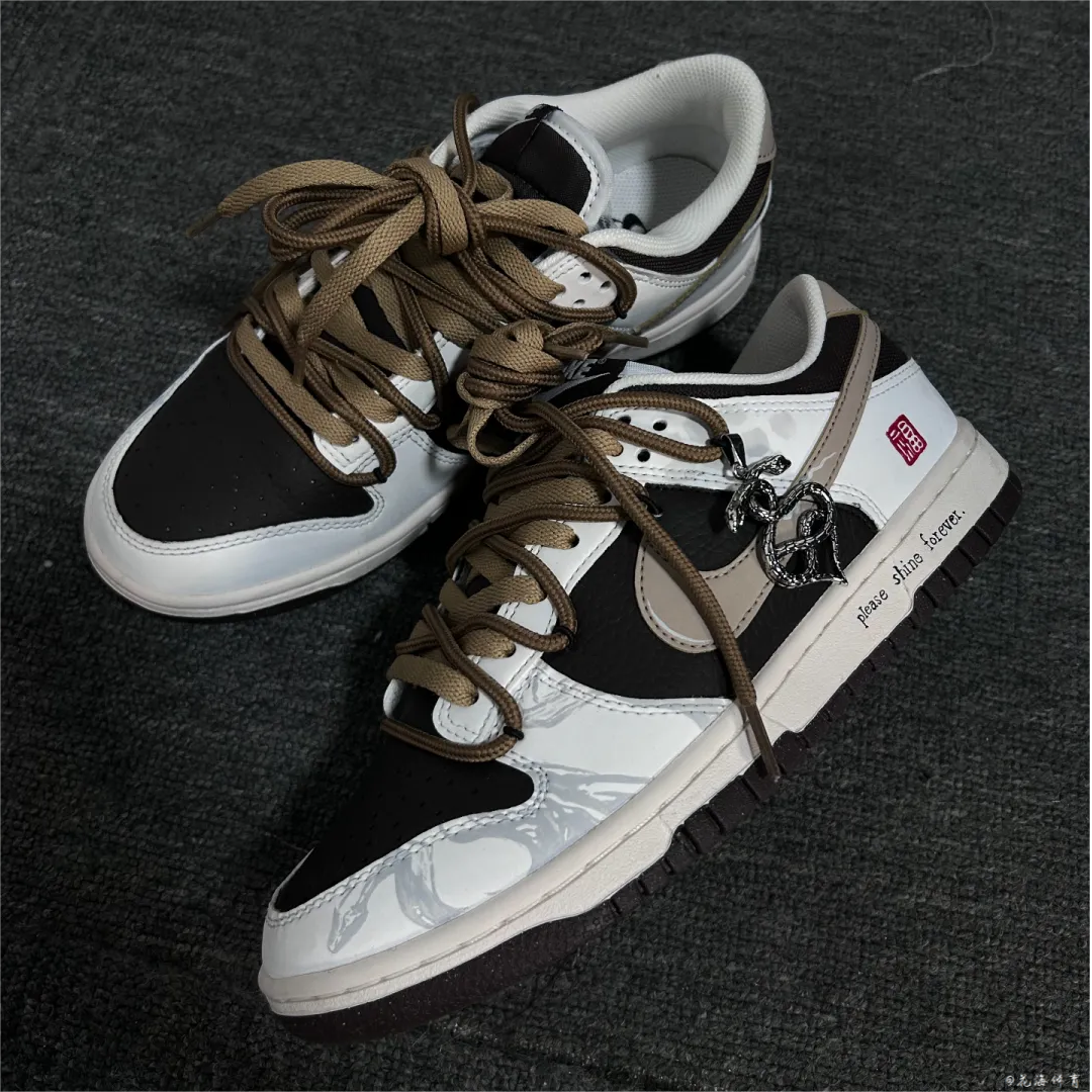 NikeDunkLow球鞋定制摩卡低帮