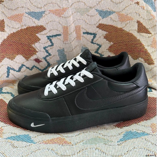Shot Nike 球鞋 Court 復(fù)古黑武士簡約百搭低幫男女板鞋 定制 經(jīng)典