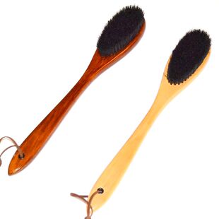 宾馆酒店客房实木衣服刷衣物除尘刷猪鬃软毛衣刷西装 毛刷西服刷子