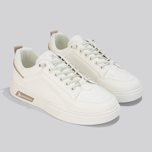 品牌断码男鞋2026春季新款西装商务休闲板鞋男士一脚蹬小白皮鞋男