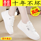 女2026春季 透气显瘦休闲板鞋 女平底运动鞋 品牌真皮小白鞋 网面鞋 子