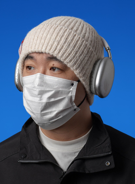 DABOE简约纯色布标针织毛线帽男女秋冬保暖百搭显瘦冷帽减龄潮帽