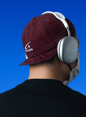 DABOE日系软顶可折短檐棒球帽男女百搭刺绣户外弯帽檐鸭舌帽子