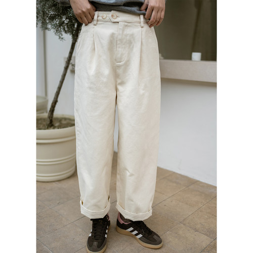 古苔空气裤休闲裤通勤显瘦裤子