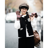 显瘦保暖简约百搭背心 春秋冬叠穿马夹 古苔 复古日系灯芯绒马甲